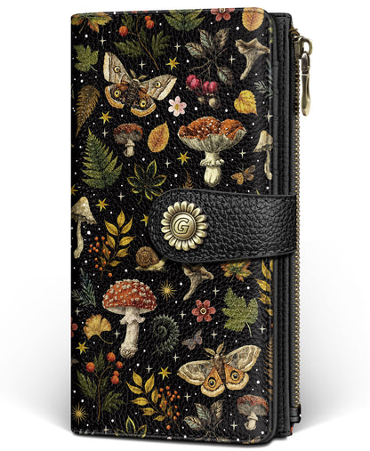 Women's RFID Bifold Wallet with Zipper Coin Pocket
