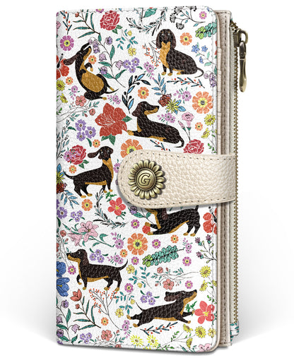 Women's RFID Bifold Wallet with Zipper Coin Pocket