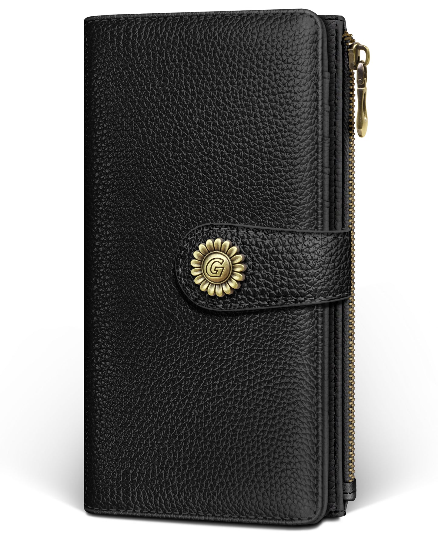 Women's RFID Bifold Wallet with Zipper Coin Pocket