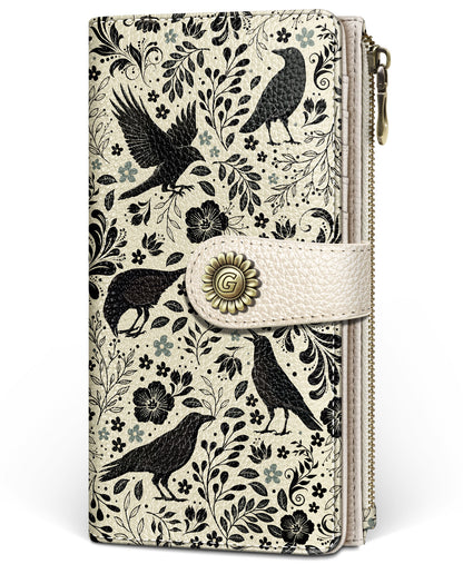 Women's RFID Bifold Wallet with Zipper Coin Pocket