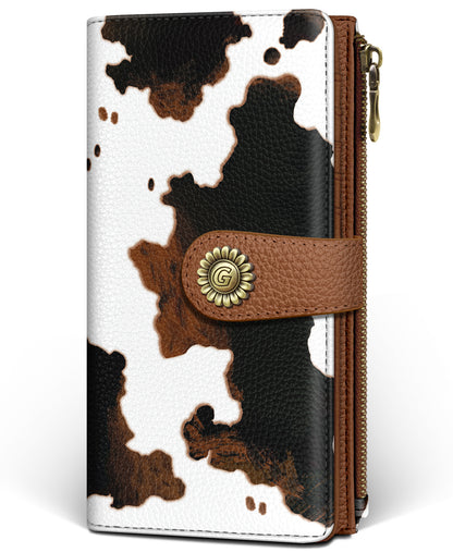 Women's RFID Bifold Wallet with Zipper Coin Pocket