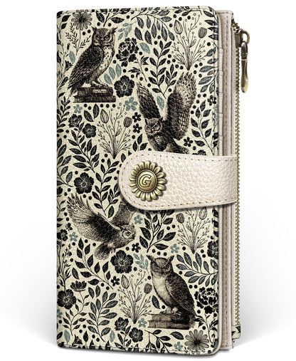 Women's RFID Bifold Wallet with Zipper Coin Pocket