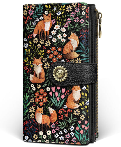 Women's RFID Bifold Wallet with Zipper Coin Pocket