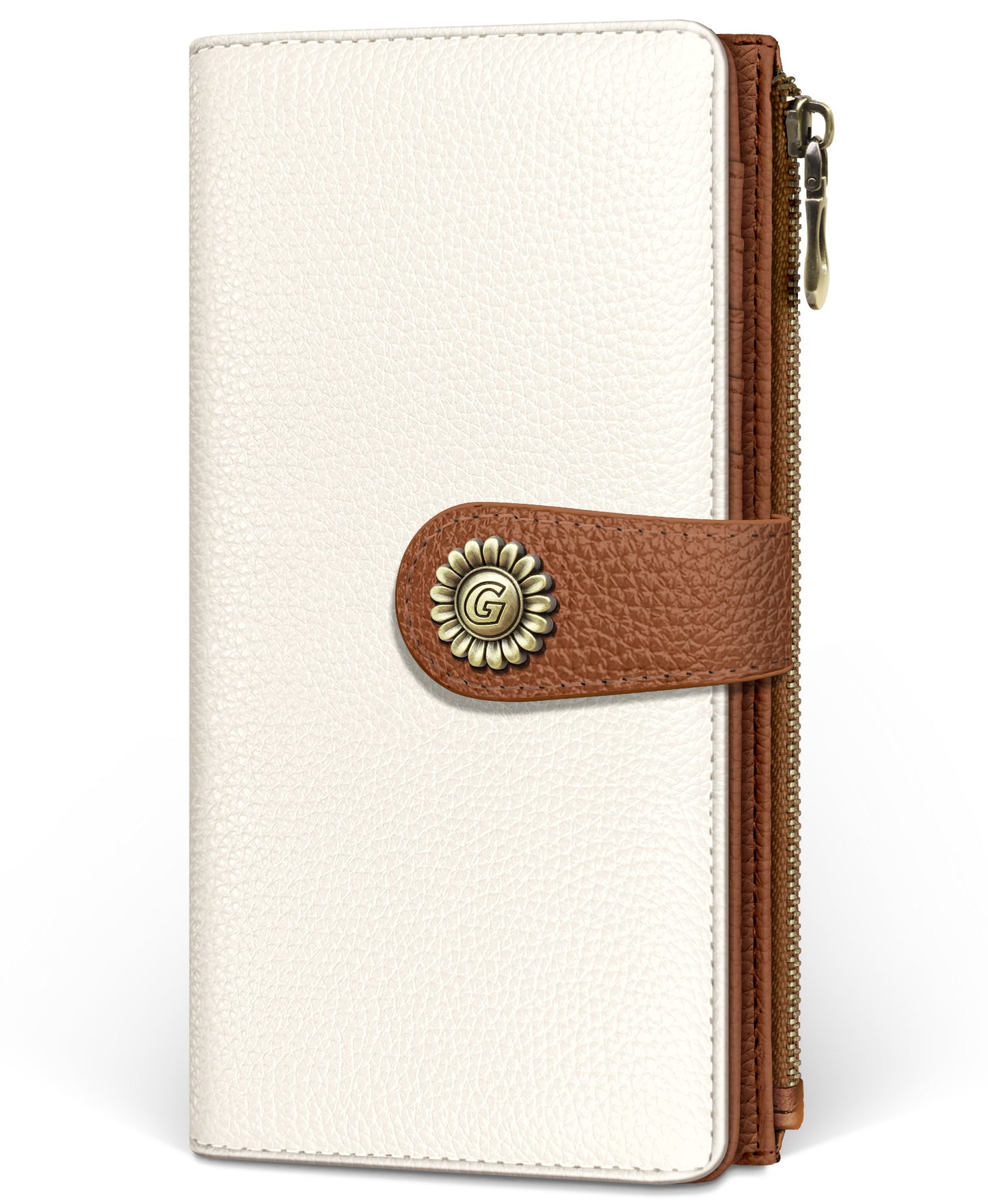 Women's RFID Bifold Wallet with Zipper Coin Pocket