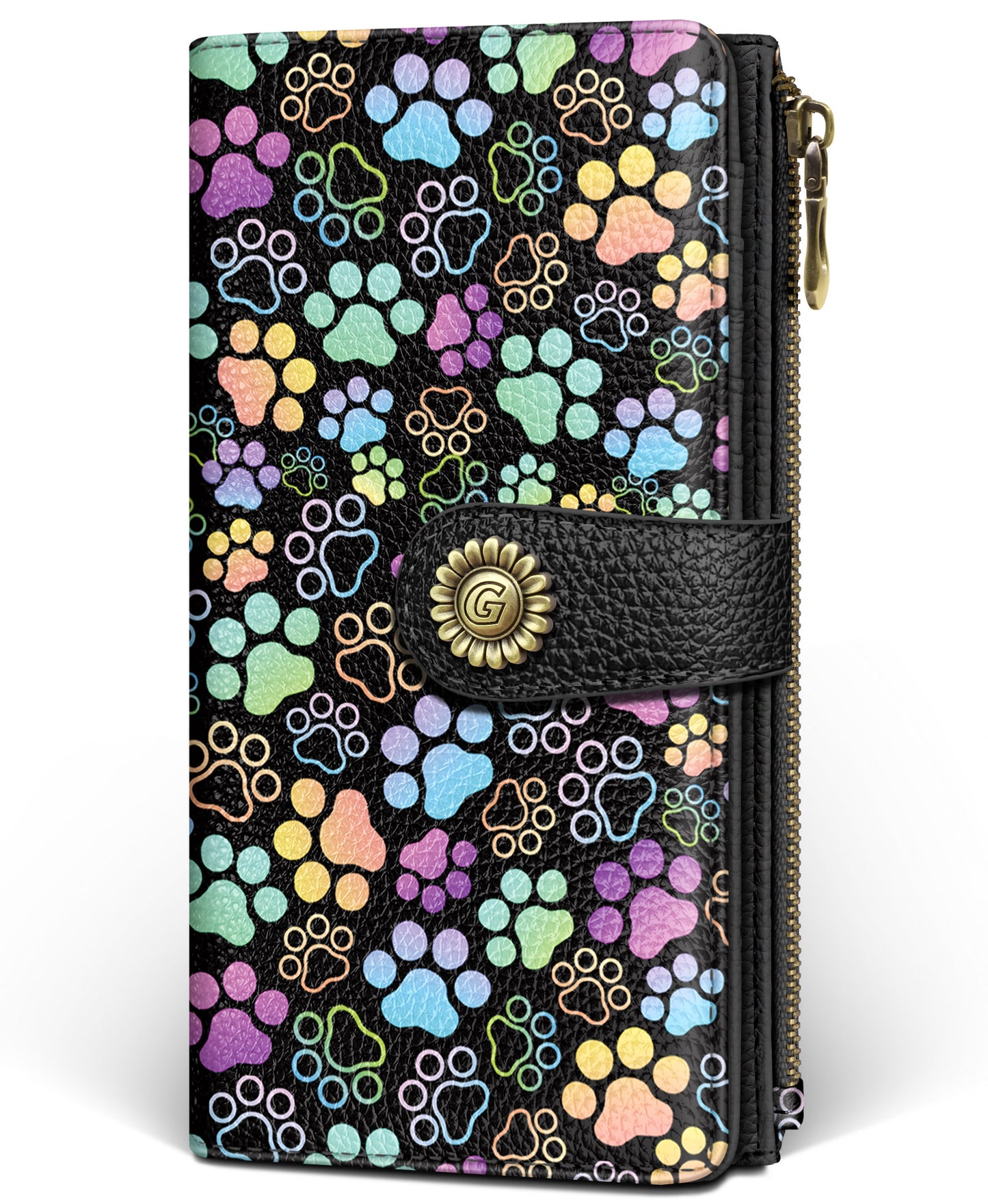 Women's RFID Bifold Wallet with Zipper Coin Pocket