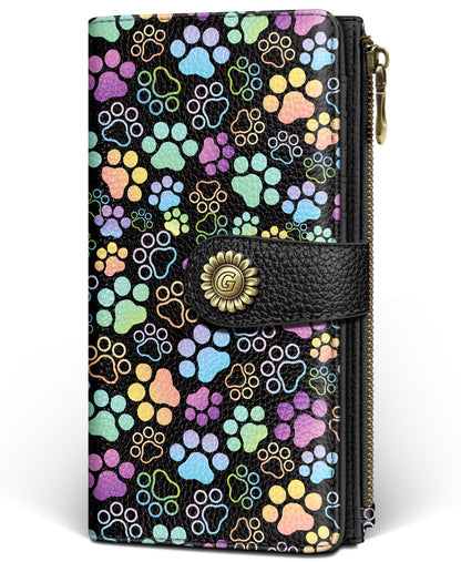 Women's RFID Bifold Wallet with Zipper Coin Pocket