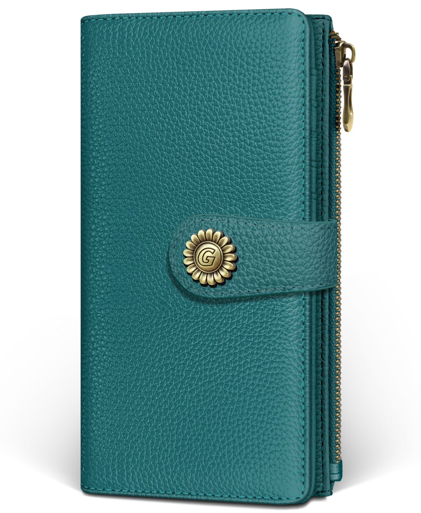 Women's RFID Bifold Wallet with Zipper Coin Pocket