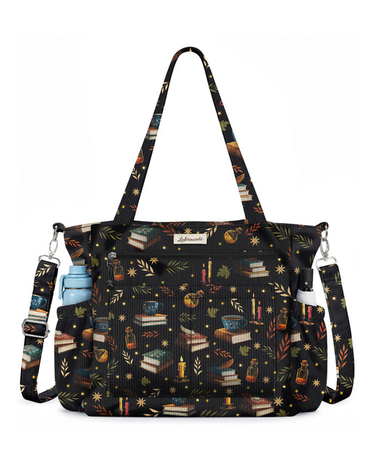 Magic Books Corduroy Tote Bag