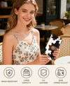 Women's RFID Wallet - Cow Print Bifold Wallet with Zipper Coin Pocket