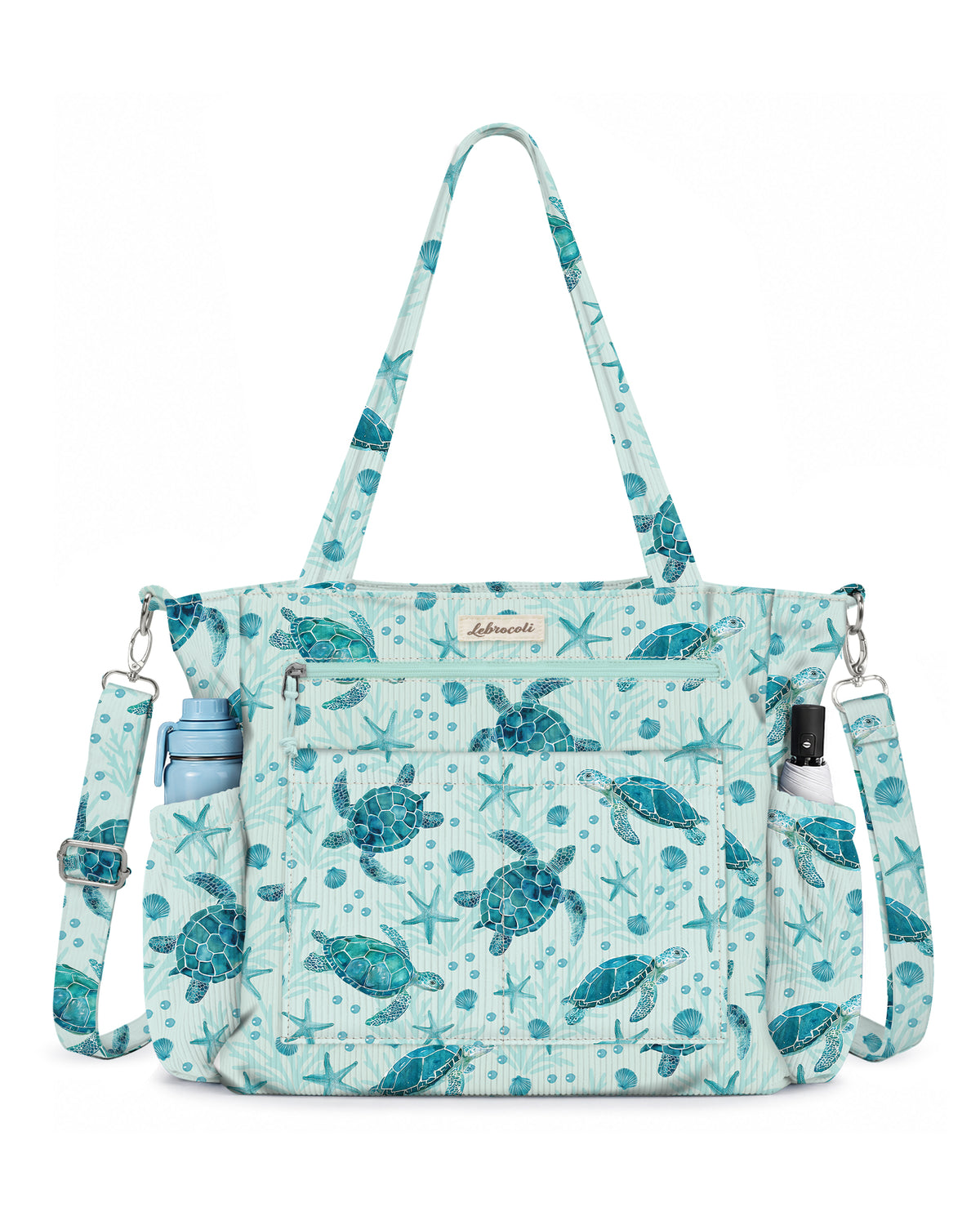 Sea Turtles Corduroy Tote Bag