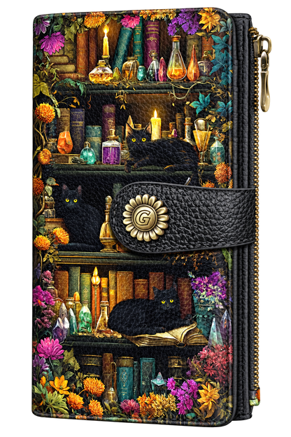 Women's RFID Bifold Wallet with Zipper Coin Pocket